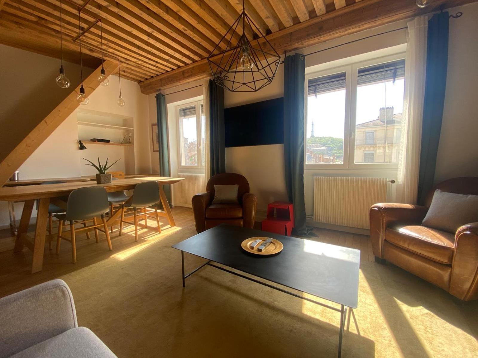 Appartement T3 Hyper Centre De Lyon, Super Vue Fourviere Extérieur photo